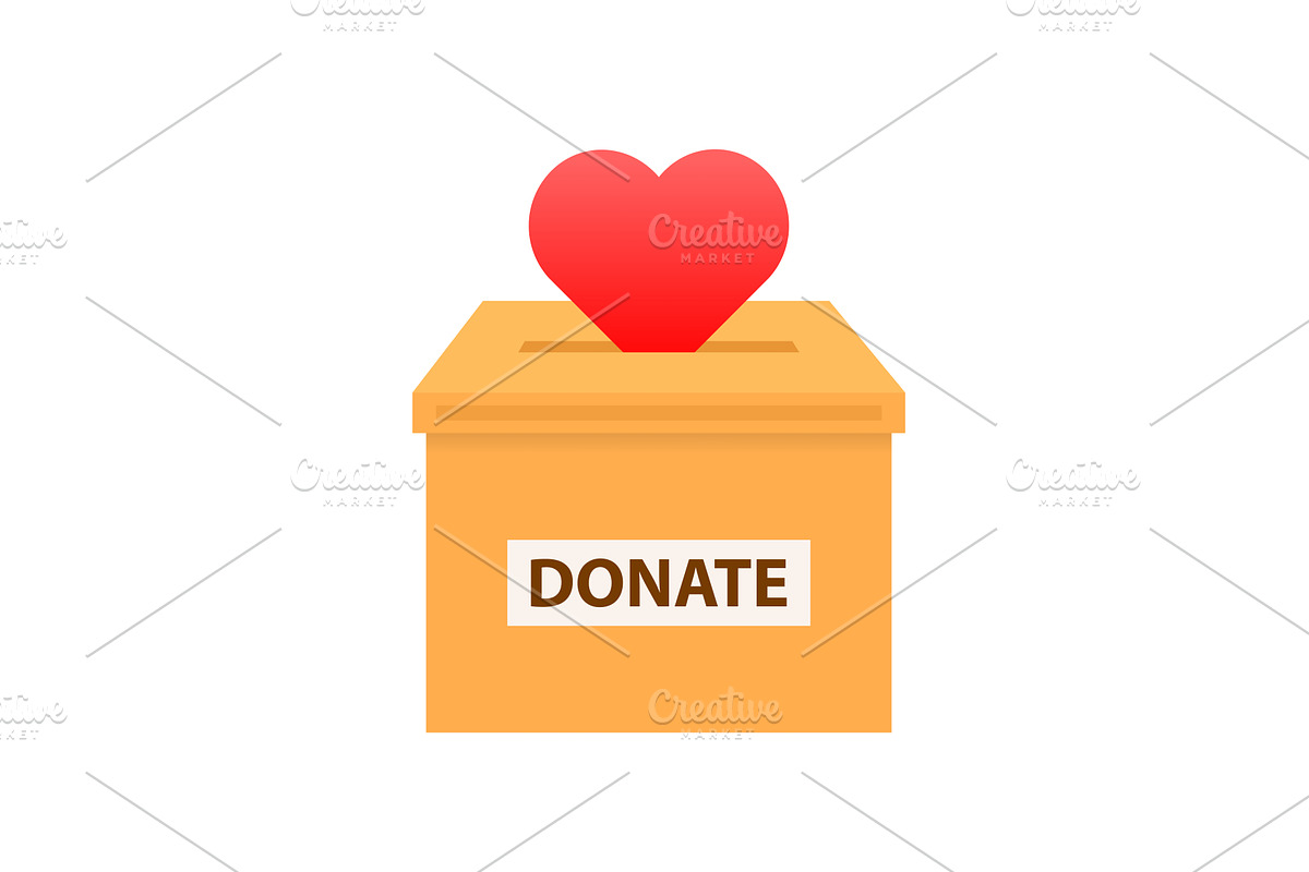 Charity, volunteering and donating, an Illustration by UP-Studio