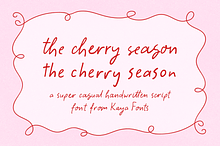The Cherry Season - Handwritten Font