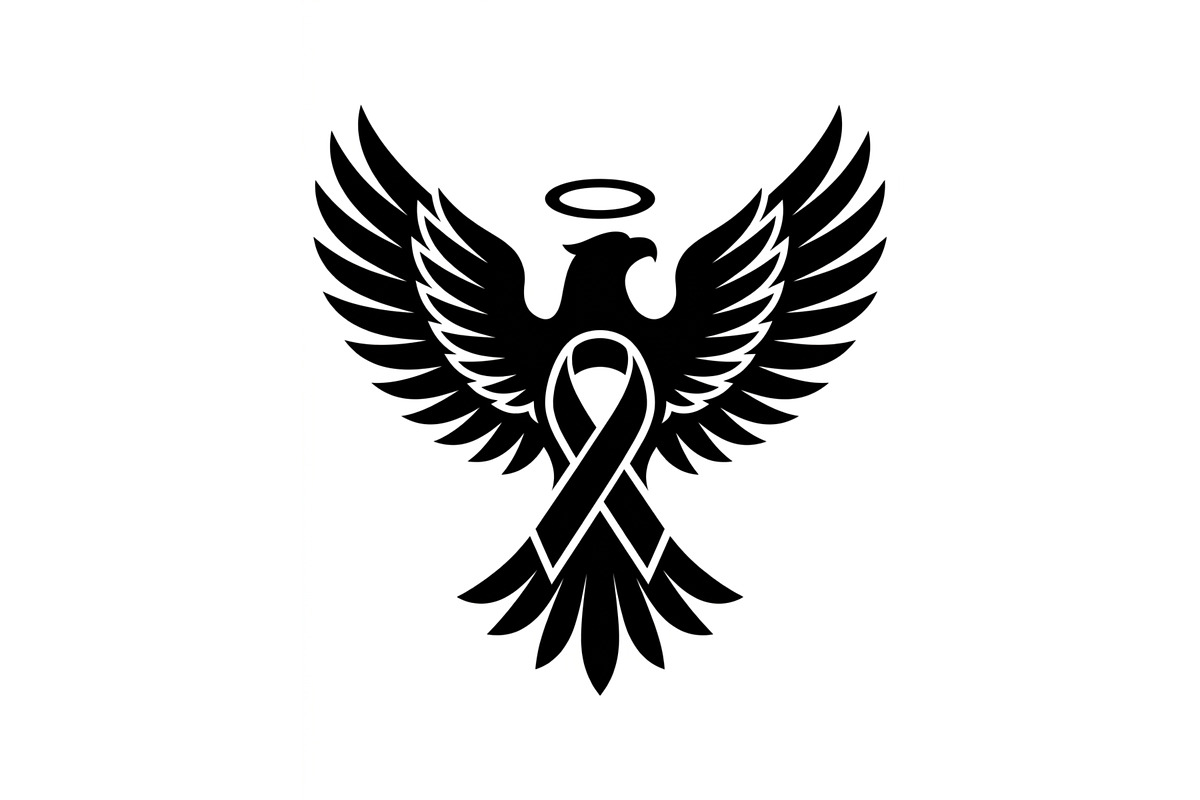 Breast Cancer Angel Eagle SVG, a Seasonal Illustration by balal (Photo 9 of 11)