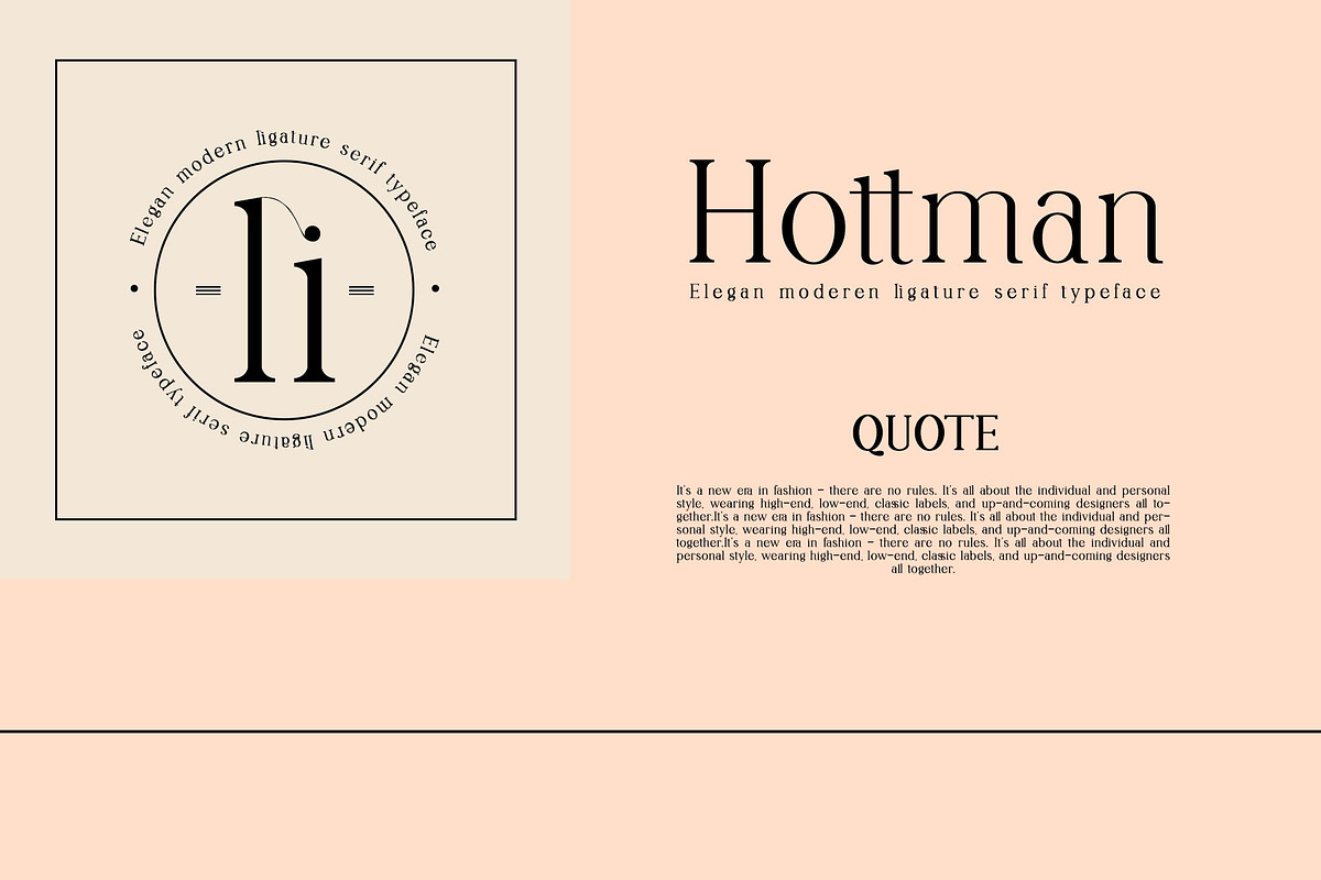 Hottman Ligature Serif Typeface, a Serif Font by Humaira_std (Photo 4 of 10)