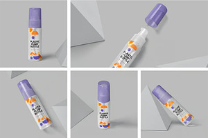 Plastic Airless Pump Bottle Mockups, a Product Mockup by megostudi0
