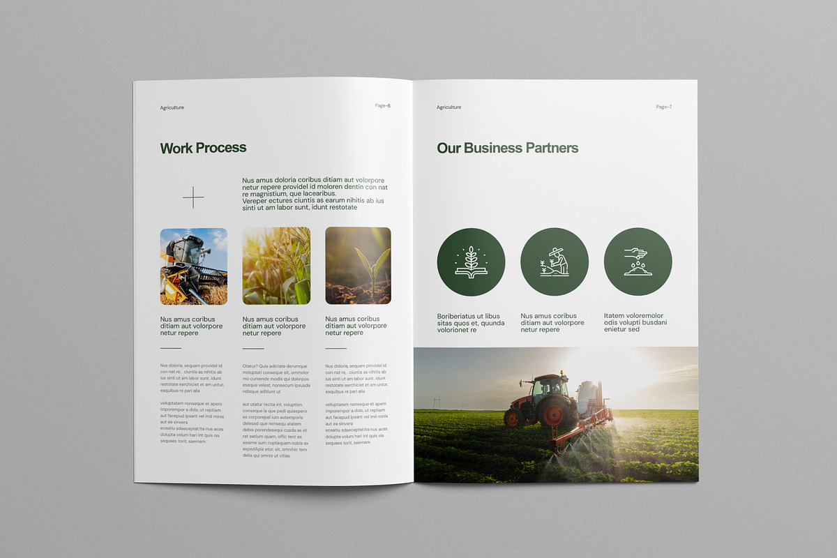 Agriculture Brochure Template Canva, a Brochure Template by Pixelpick (Photo 4 of 9)
