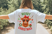 Funny Cow Merry Christmas PNG, an Illustration by SinaCreation (Thumbnail 6 of 7)