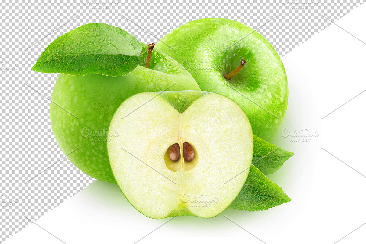 Cut green apples, an Object Graphic by Fruits+Veggies (Photo 2 of 4)
