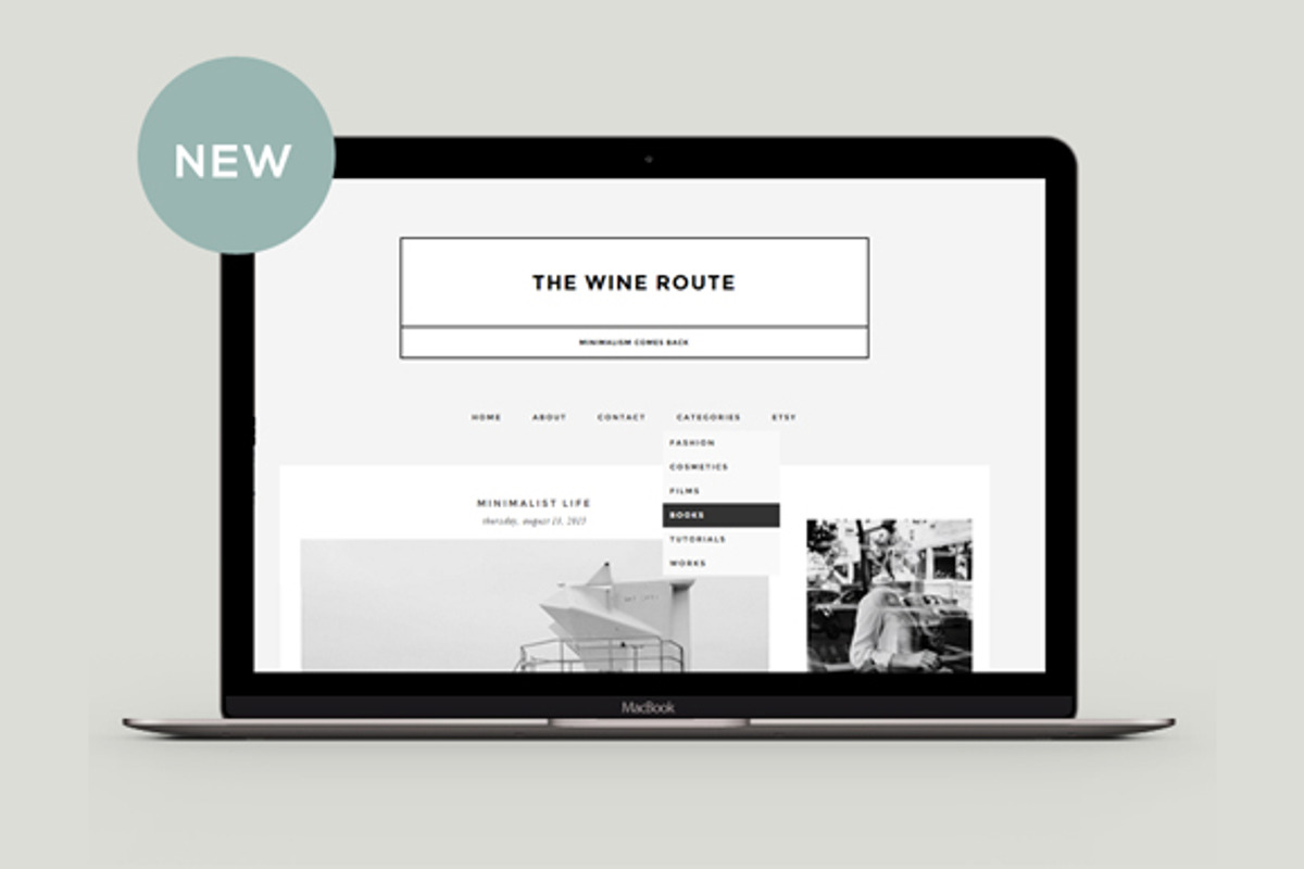 Responsive Blogger Template - Wine R, a Templates & Theme by Labinastudio