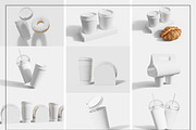 Coffee Cup Packaging Mockup Set, a Cups & Container Mockup by Mego-studio (Thumbnail 7 of 8)