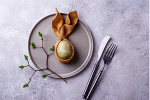 Elegant Easter table setting with, a Holiday Photo by Yulia Furman