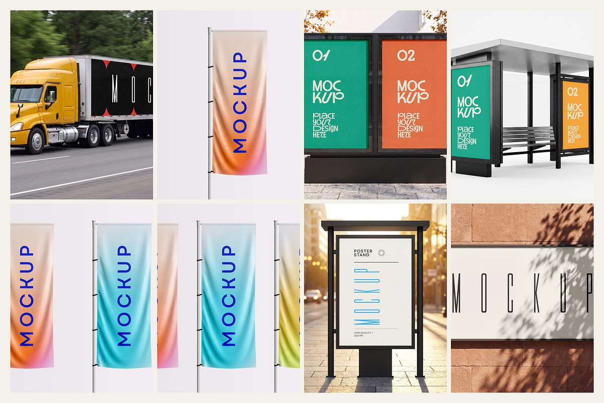 Flags & Street Ads Mockup Bundle, an Advertising Mockup by dpi (Photo 10 of 10)