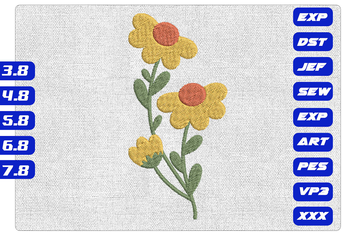 Botanical Floral Retro Embroidery, a Decorative Illustration by Purpose Ekbal (Photo 1 of 3)