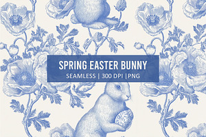 SPRINT EASTER BUNNY Seamless Pattern