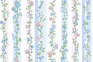 Seamless pattern, floral seamless pattern with climbing roses an, a Pattern Graphic by Anneleven