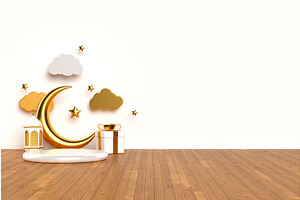 Islamic 3d rendering scene., an Environmental 3D Model by Liudmyla Matviiets