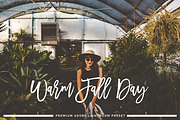 Warm Fall Day Lightroom Preset, a Preset Add-On by SabTin Designs (Thumbnail 1 of 4)