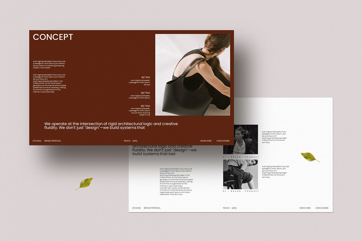 Brand Proposal Presentation Template, a Presentation Template by Slide_Genius1 (Photo 2 of 8)
