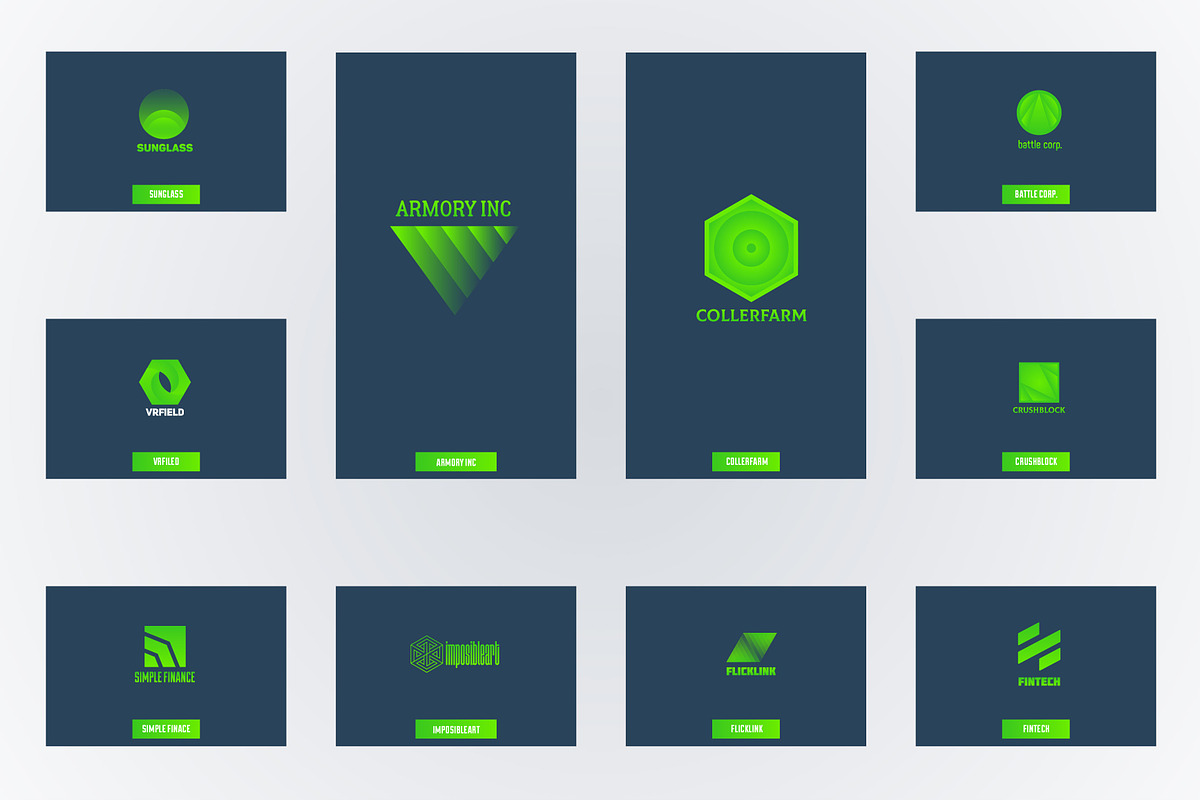 20 abstract logo, a Branding & Logo Template by airunreal (Photo 3 of 4)