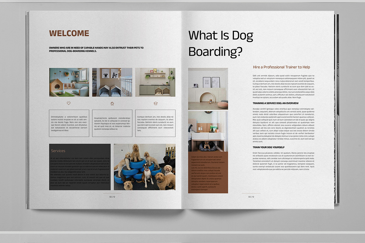 Dog Daycare Business Brochure, a Brochure Template by Boris Cupac (Photo 3 of 7)