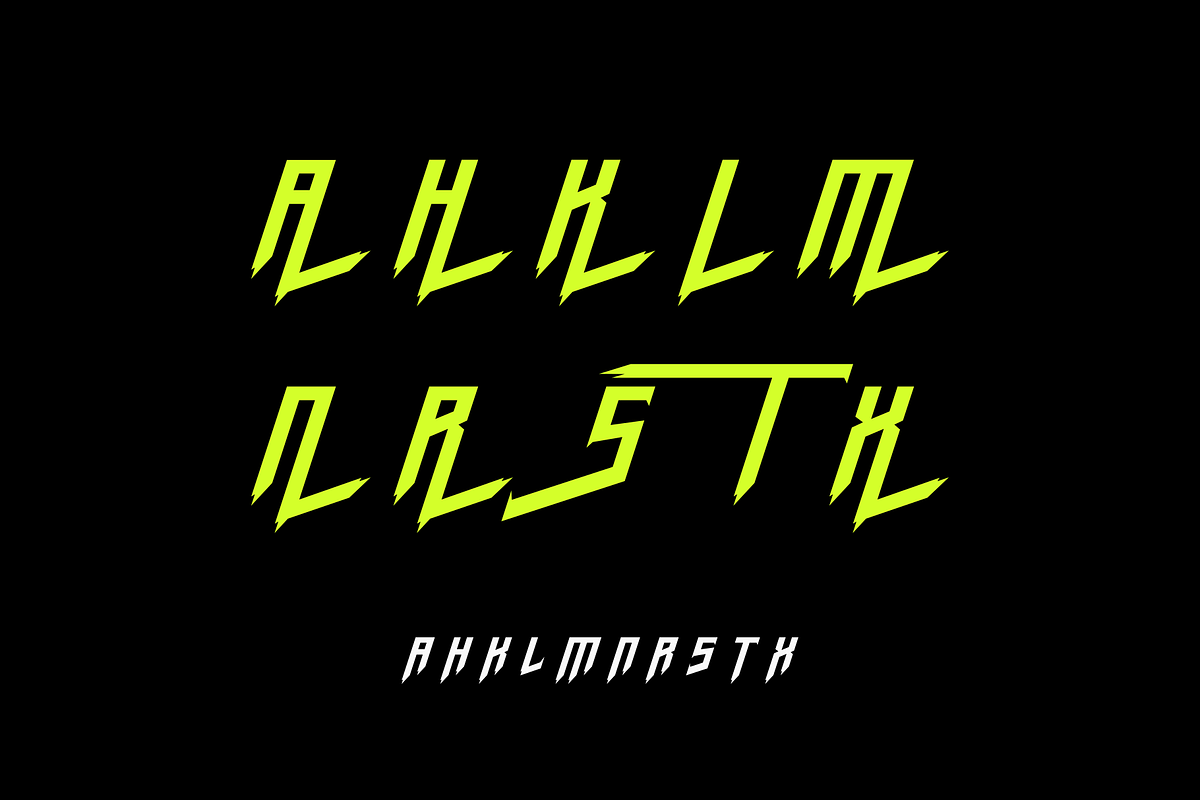 Nighstema Sports display font, a Font by Yktypstd (Photo 11 of 12)