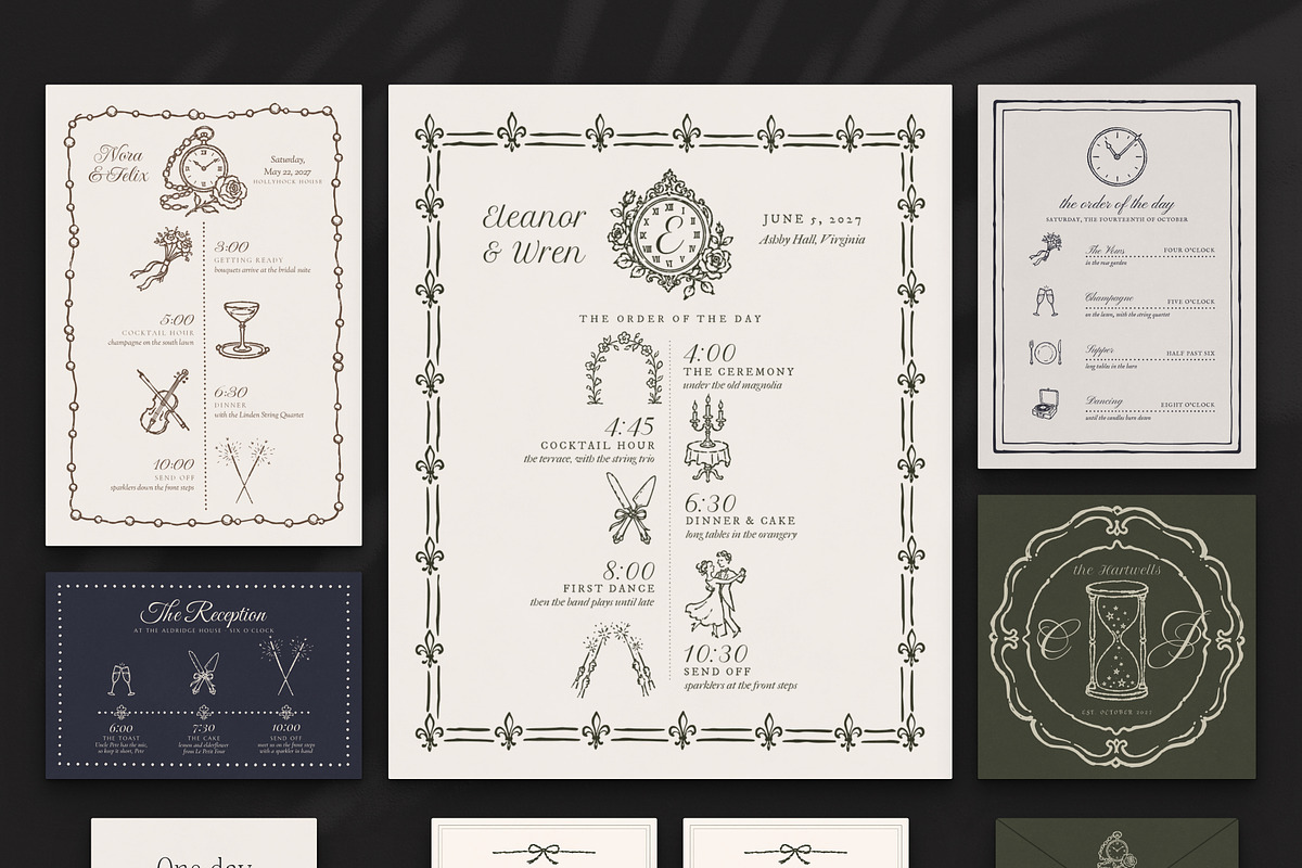 Wedding Timeline & Itinerary Kit, an Object Graphic by The October Creative (Photo 5 of 22)