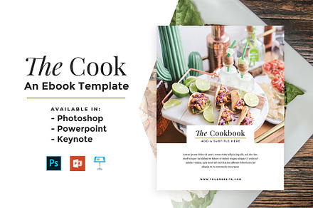 The Cook: E-Book Template, a Magazine Template by SheMadeStudio