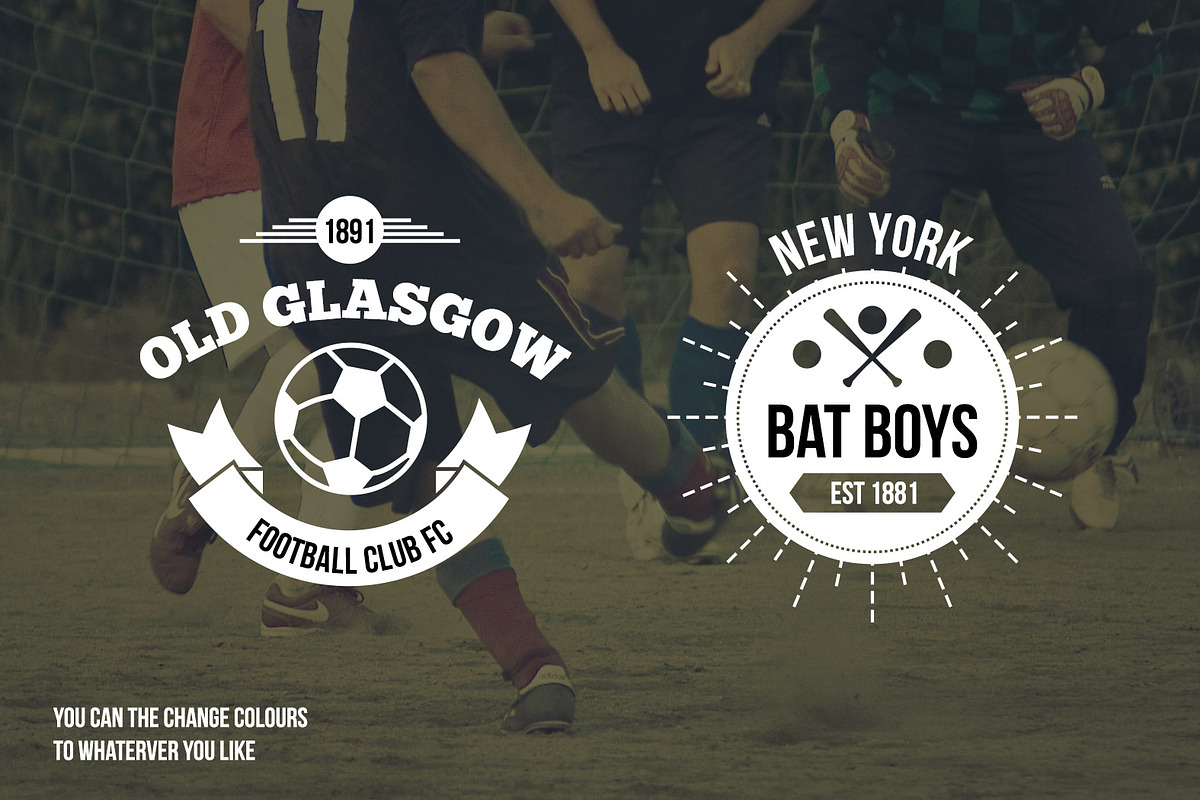 Vintage Sports Insignias, a Branding & Logo Template by Mikko Lemola (Photo 2 of 3)