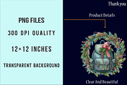 Watercolor Christmas Backpack PNG, an Illustration by SinaCreation (Thumbnail 6 of 7)