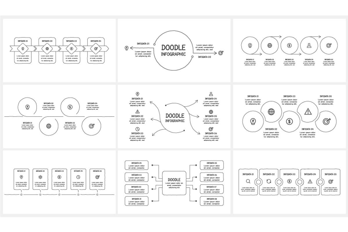 Set Doodle Presentation Canva, a Presentation Template by Infographics project (Photo 10 of 16)
