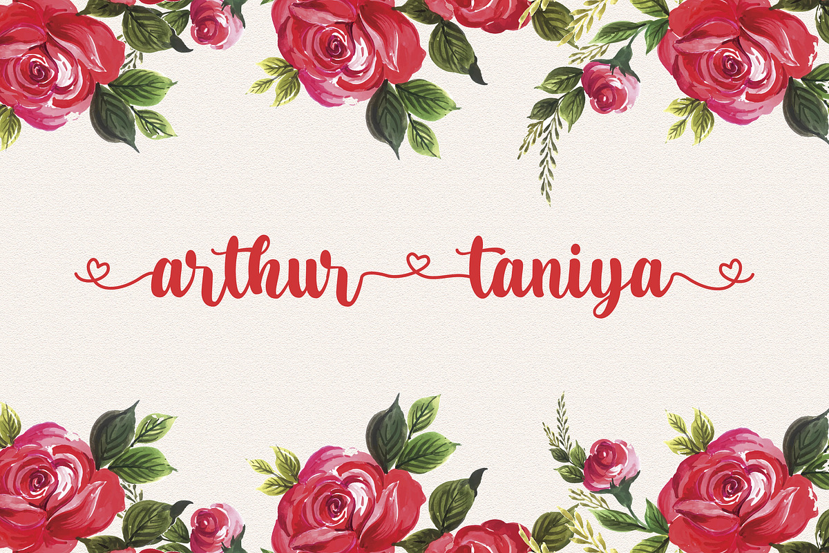 Arthur Taniya - Calligraphy Font, a Script Font by StringLabs (Photo 1 of 10)