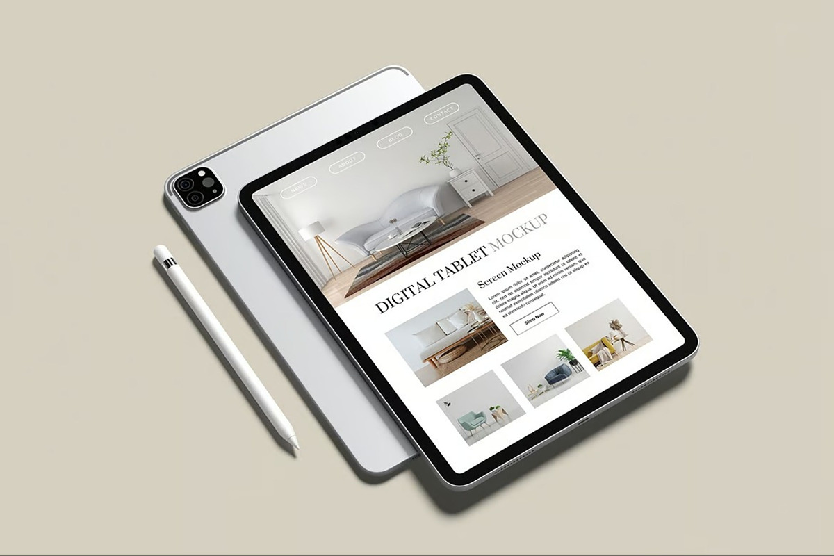 Tablet Pro Mockup, an iPad Mockup by Hubzway (Photo 6 of 9)