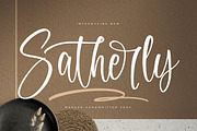 Satherly Modern Handwritten Font, a Script Font by Letterena Studios Script (Thumbnail 1 of 15)