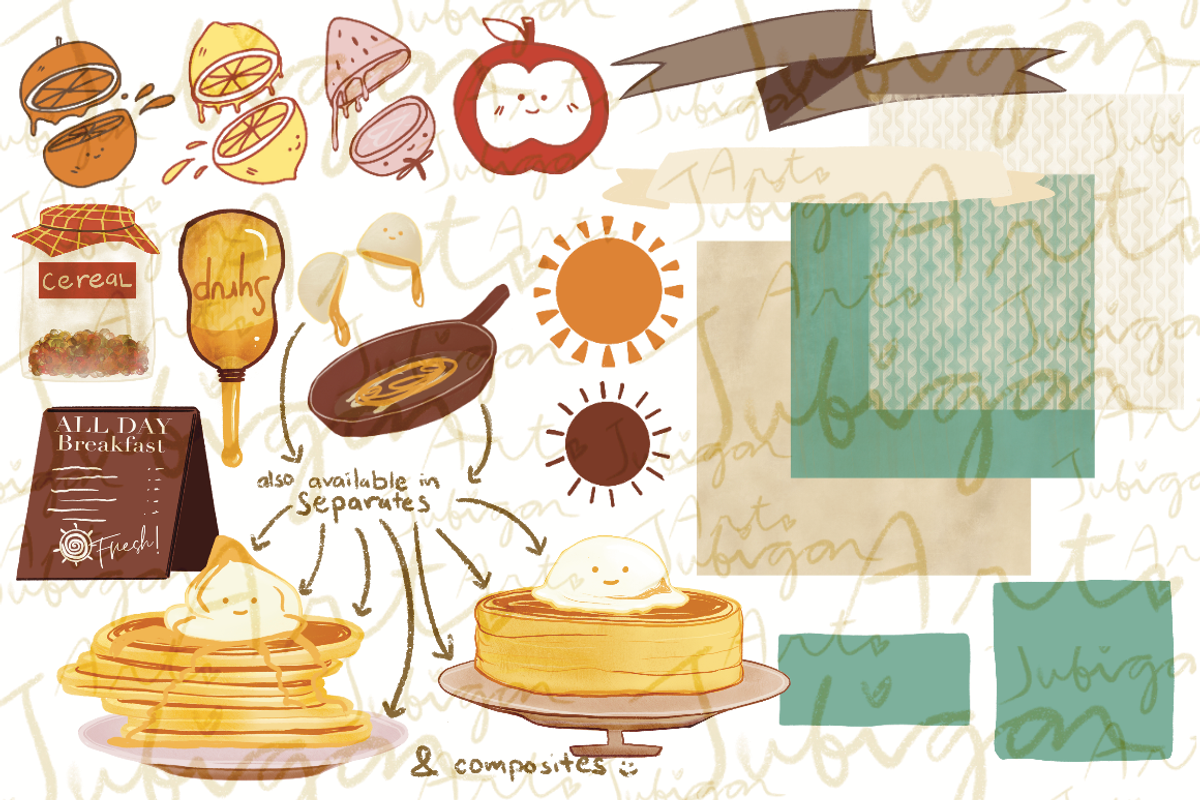 Vintage Kawaii Breakfast 31 PNG, a Food Illustration by Tubigan Art (Photo 3 of 3)