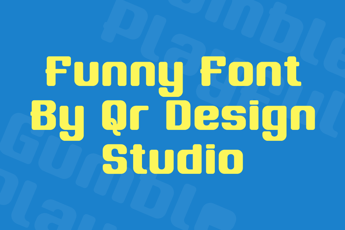 Gumble Playful Font, a Sans Serif Font by QR Design Studio (Photo 5 of 9)