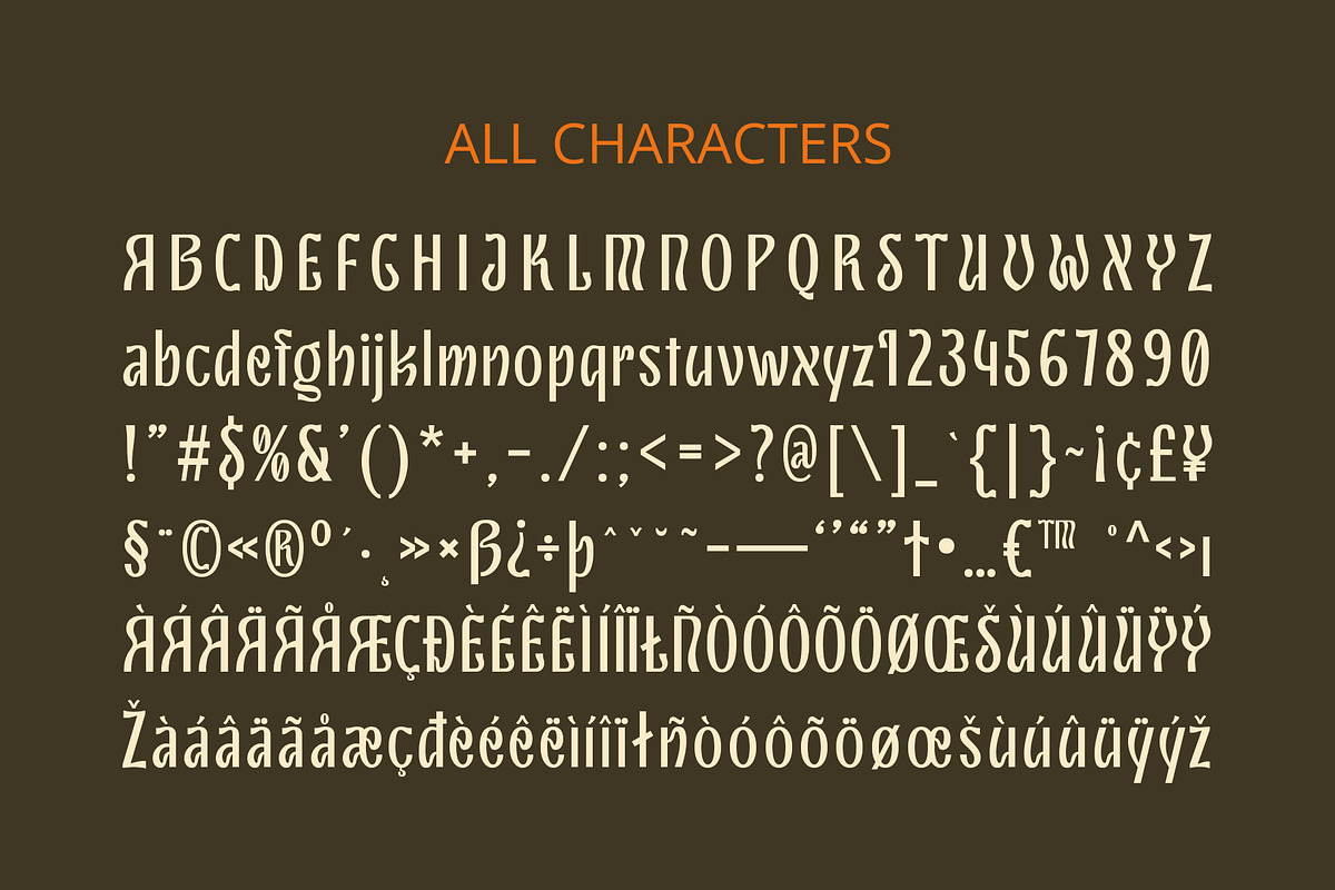 CS Carimby – Art Nouveau Font, a Sans Serif Font by Craft Supply Co. (Photo 8 of 8)