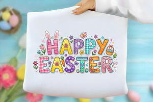 Happy Easter PNG, Easter Bunny Shirt, an Illustration by Designking