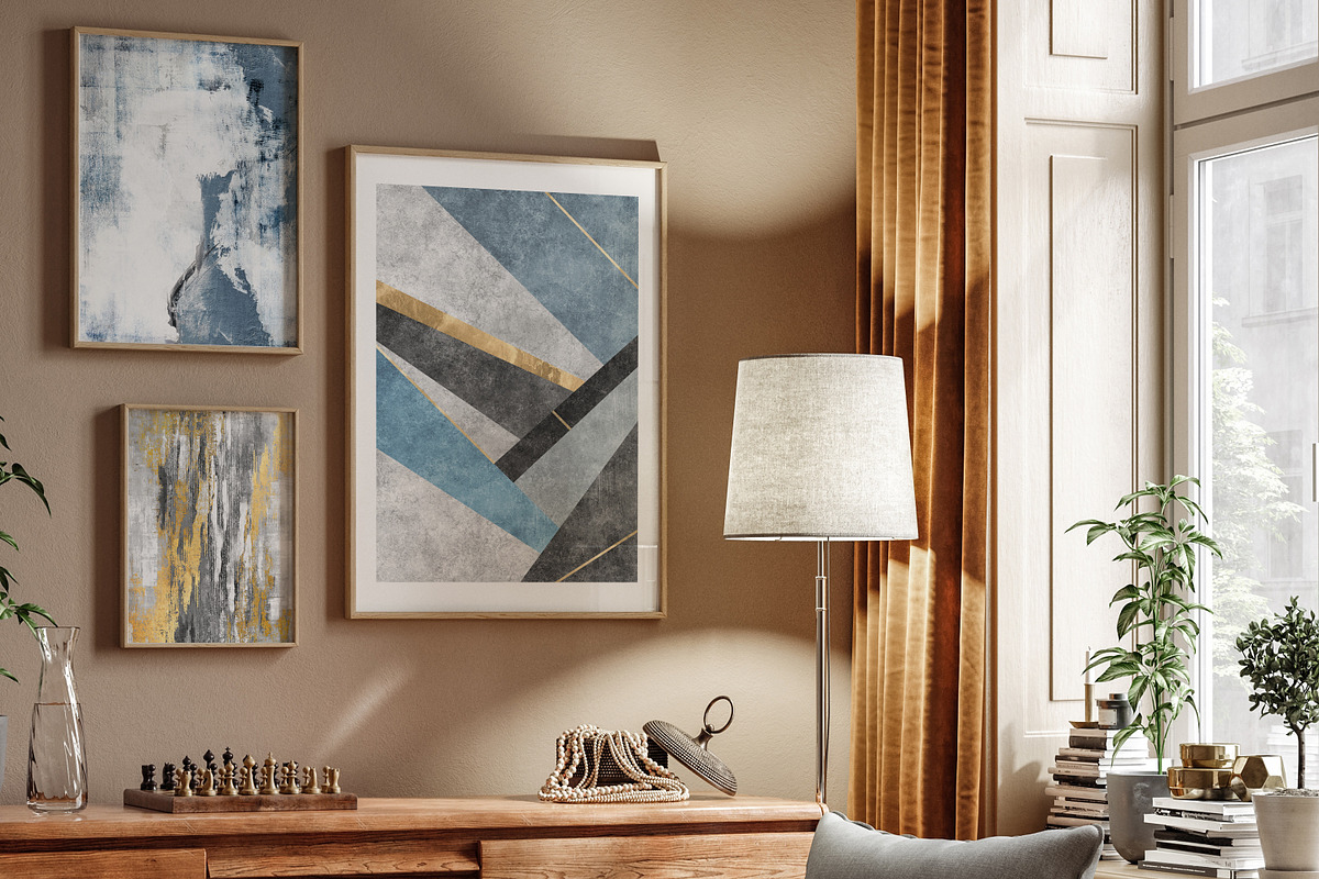 abstract geometric artwork prints, a Decorative Illustration by Muzi pear studio (Photo 4 of 10)