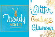 Trendy, a Font by Calderón (Thumbnail 1 of 10)