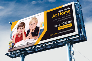 School Billboard Template, a Poster Template by creative-som