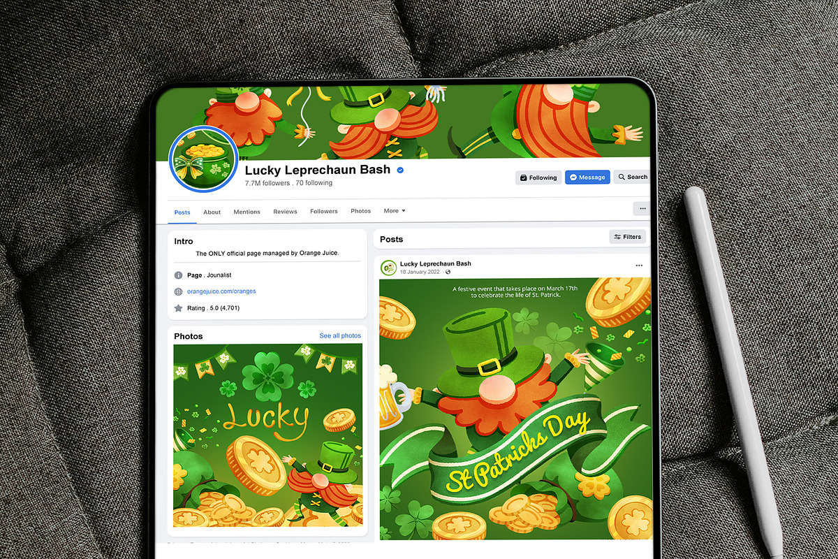 Lucky Leprechaun Bash Watercolor, an Object Illustration by CreativeValuation (Photo 11 of 13)