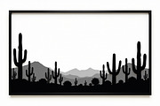 Monochrome Desert Nature Silhouette, an Illustration by jahid234 (Thumbnail 7 of 15)