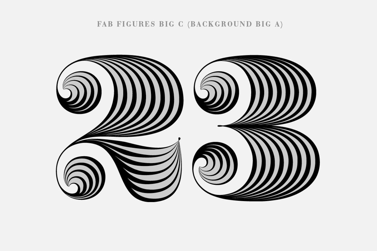 Fab Figures Typeface Set preview 6