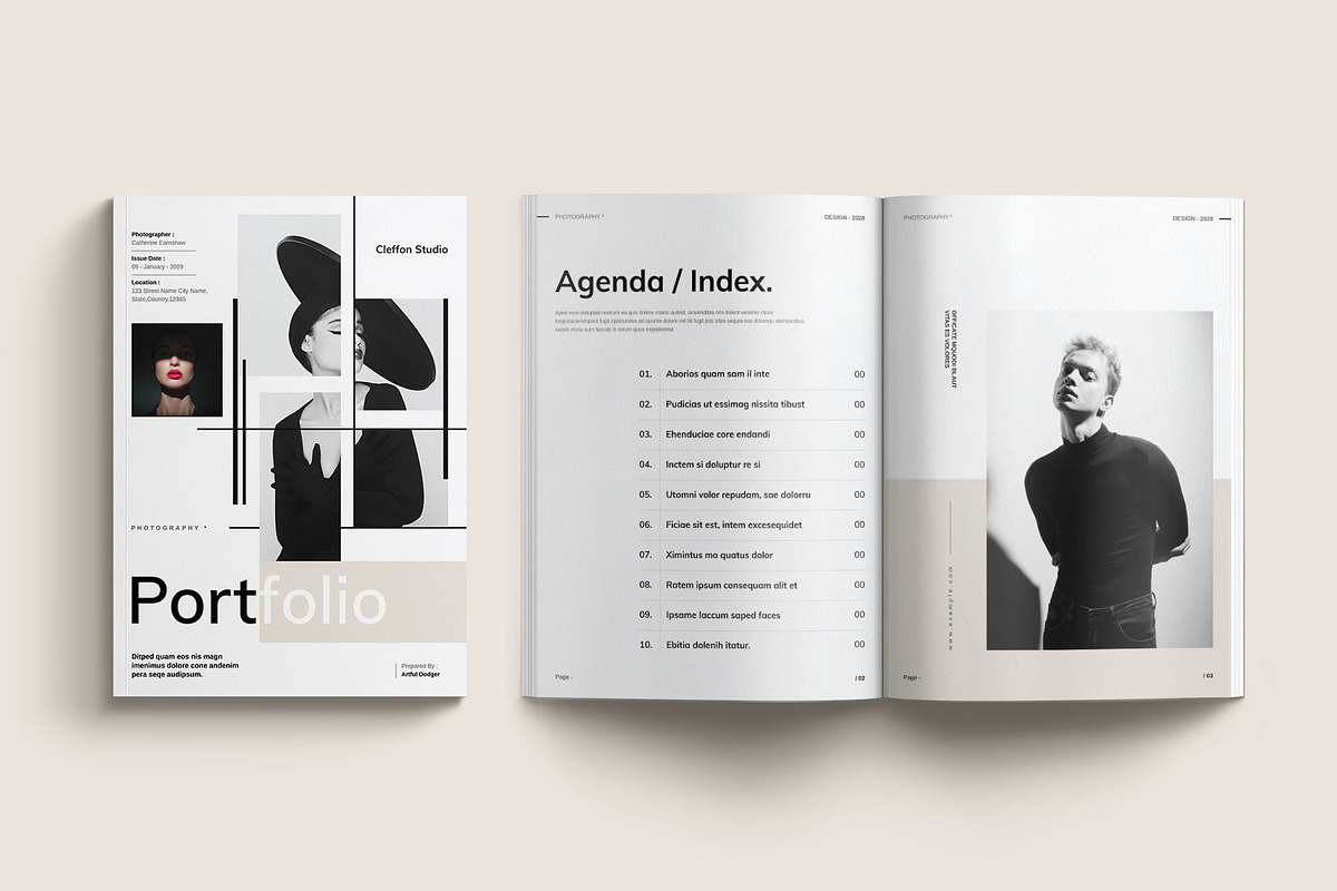 Photography Portfolio Template, a Brochure Template by Cleffon_Graphic_Studio (Photo 2 of 8)