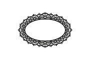 Vintage Lace Oval Frame Bundle, an Illustration by yasushie (Thumbnail 2 of 30)