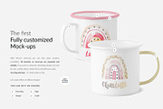 Enamel Mugs 9x Mock-ups, a Print Template by Mocca Mockups Store (Thumbnail 3 of 7)