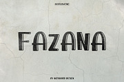 Fazana display font Disc 30%, a Font by Nickhard (Thumbnail 1 of 6)