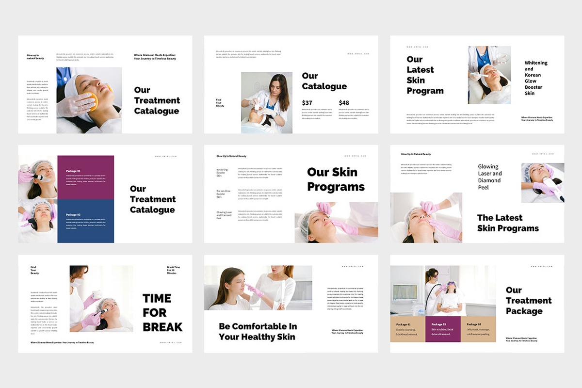 Ariel : Cosmetologist Google Slides, a Presentation Template by Punkl Camp (Photo 3 of 9)