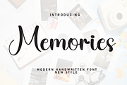 Memories | Script Font, a Handwritten Font by Scratchones (Thumbnail 1 of 8)