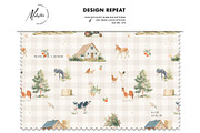 Farm Animal Nursery Fabric pattern, a Pattern Graphic by Milatoo (Thumbnail 2 of 4)