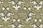 Floral Motif Greenish Pattern, a Wallpaper Graphic by Bloomart Studio (Thumbnail 1 of 7)