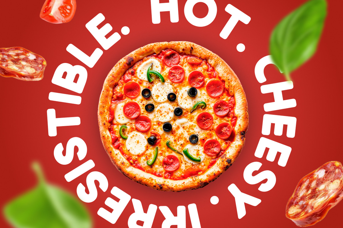 Pizzaro Food Bold Font, a Sans Serif Font by Rasio Studio (Photo 5 of 8)