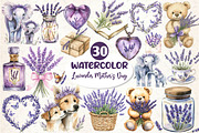 Lavender Mother’s Day Clipart, an Illustration by Dream Creation (Thumbnail 1 of 6)
