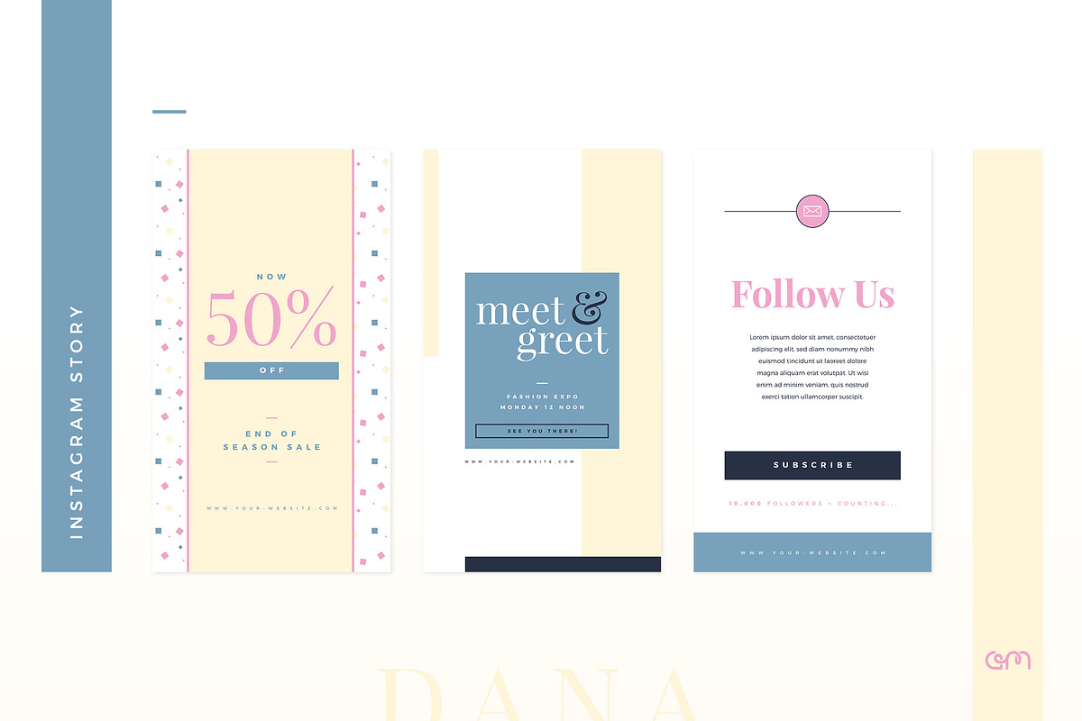 Dana Social Media Pack, a Social Media Template by AM Studio (Photo 7 of 14)
